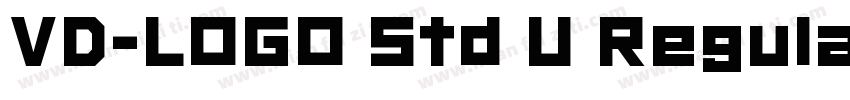 VD-LOGO Std U Regular字体转换